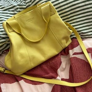 American Leather Co. Yellow Shoulder Bag for Women